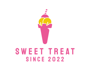 Sweet Ice Cream Dessert logo design