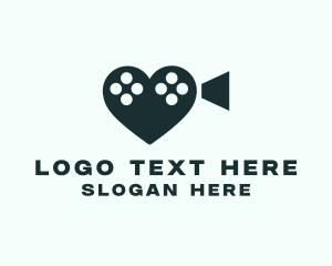 Video - Romance Film Cinema logo design