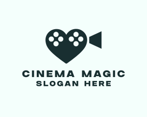 Romance Film Cinema logo design