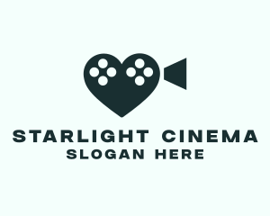 Cinema - Romance Film Cinema logo design