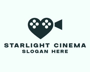 Romance Film Cinema logo design