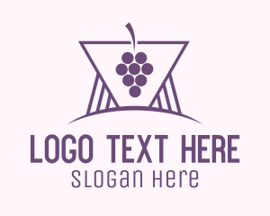 Winery - Purple Grape Winery logo design