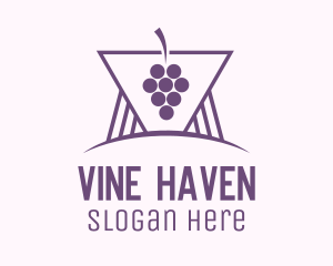 Purple Grape Winery logo design