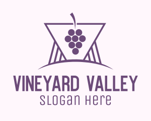 Winery - Purple Grape Winery logo design