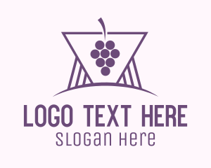 Booze - Purple Grape Winery logo design