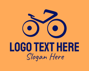 Mountain Bike - Blue Bike Shop logo design