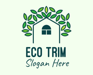 Green Eco Home logo design