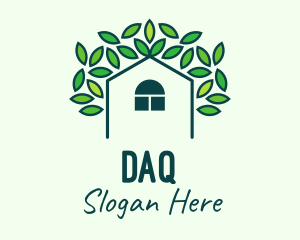 Farmer - Green Eco Home logo design