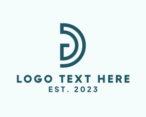 Monoline - Modern Commercial Agency Letter D logo design