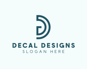 Modern Commercial Agency Letter D logo design