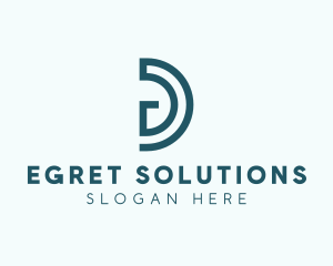 Modern Commercial Agency Letter D logo design