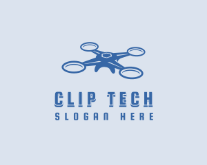 Tech Drone Surveillance logo design