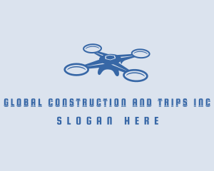 Rotorcraft - Tech Drone Surveillance logo design