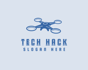 Tech Drone Surveillance logo design