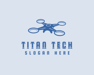 Tech Drone Surveillance logo design