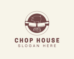 Chop - Pork Meat Butcher logo design