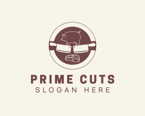 Meat - Pork Meat Butcher logo design