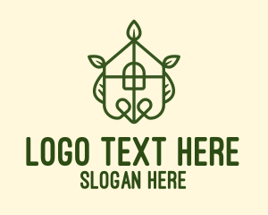 Construction - Green Leaf House logo design