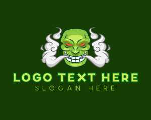 Smoking - Smoke Gaming Mascot logo design