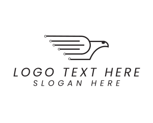 Technology - Circuit Tech Pigeon logo design