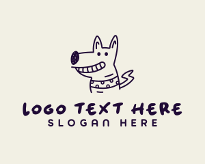 Dog - Pet Dog Cartoon logo design