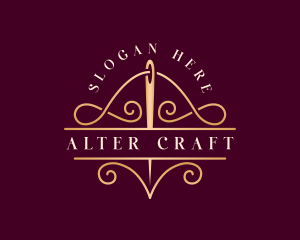 Needle Sewing Alteration logo design