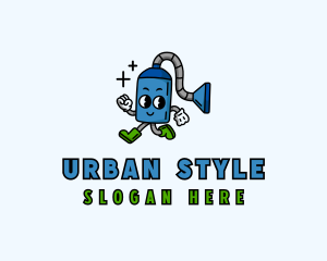 Vacuum Cleaner Janitorial Logo