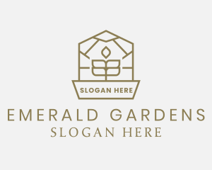 Greenhouse Garden Plant logo design