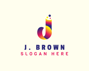 Gradient Agency Letter J logo design