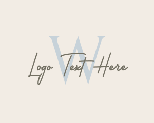 Handwritten Fashion Boutique Logo