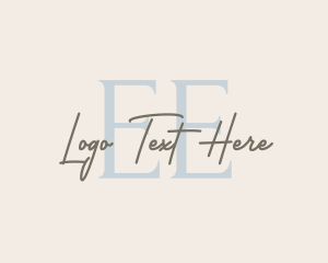 Handwritten Fashion Boutique logo design