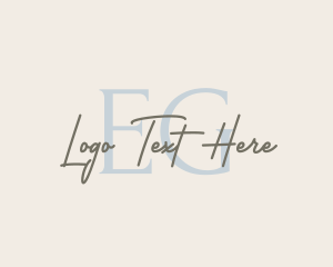 Handwritten Fashion Boutique logo design