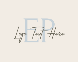 Handwritten Fashion Boutique logo design