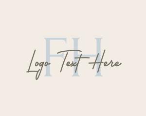 Handwritten Fashion Boutique logo design