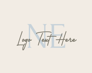 Handwritten Fashion Boutique logo design