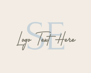 Handwritten Fashion Boutique logo design