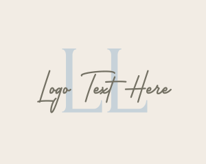 High End - Handwritten Fashion Boutique logo design