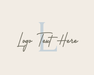 Handwritten Fashion Boutique Logo