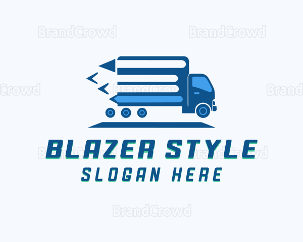 Logistics Delivery Truck Logo