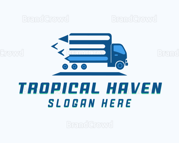 Logistics Delivery Truck Logo