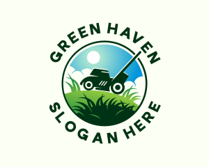 Turf - Turf Lawn Mower logo design