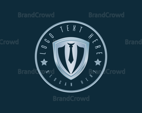 Businessman Suit Tie Logo