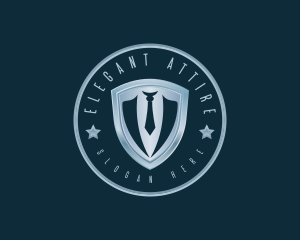 Attire - Businessman Suit Tie logo design