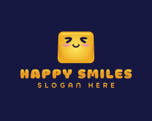 Smiling Cute Box logo design