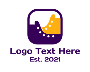 Pastel Color - Footwear Shoes Icon logo design
