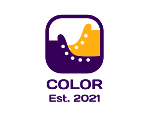 Sneakers - Footwear Shoes Icon logo design