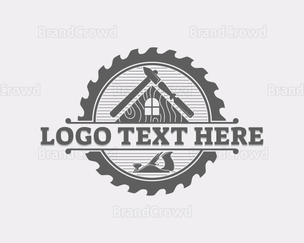 House Carpentry Tools Logo