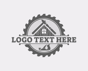 Circular Saw - House Carpentry Tools logo design