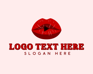 Woman - Sexy Lips Video logo design