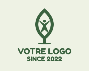 Park - Human Organic Leaf logo design